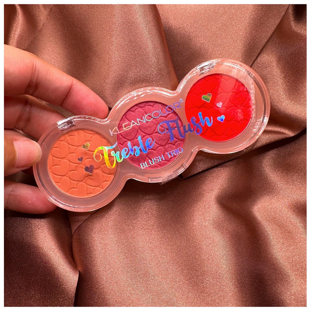 BLUSH TRIO KLEANCOLOR TREBLE FLUSH