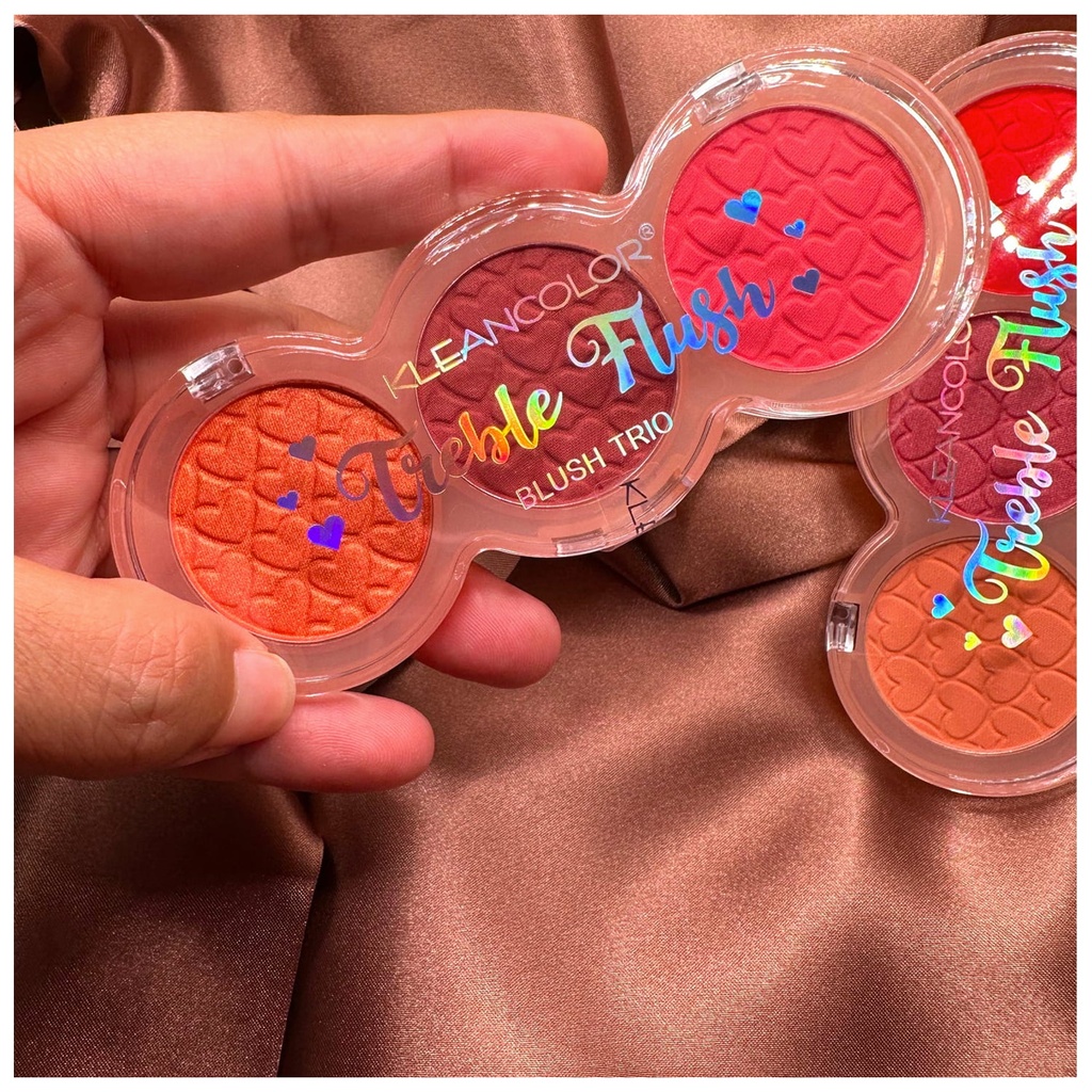 BLUSH TRIO KLEANCOLOR TREBLE FLUSH